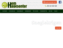 Tablet Screenshot of hemhagesenter.no